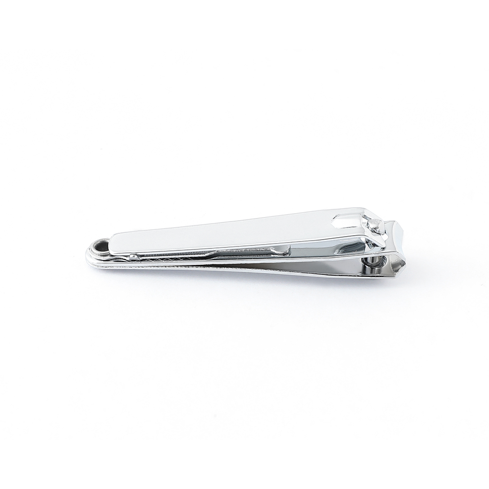 Coupe-ongles en acier au carbone de grande taille de couleur argent avec cure-oreille