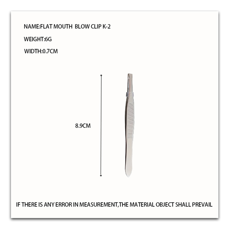 Pince à sourcils oblique K-1/pince à sourcils plate K-2