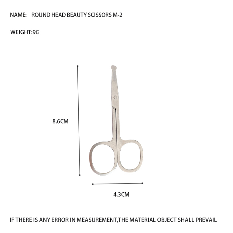 Ciseaux de beauté bout pointu M-1/tête ronde M-2