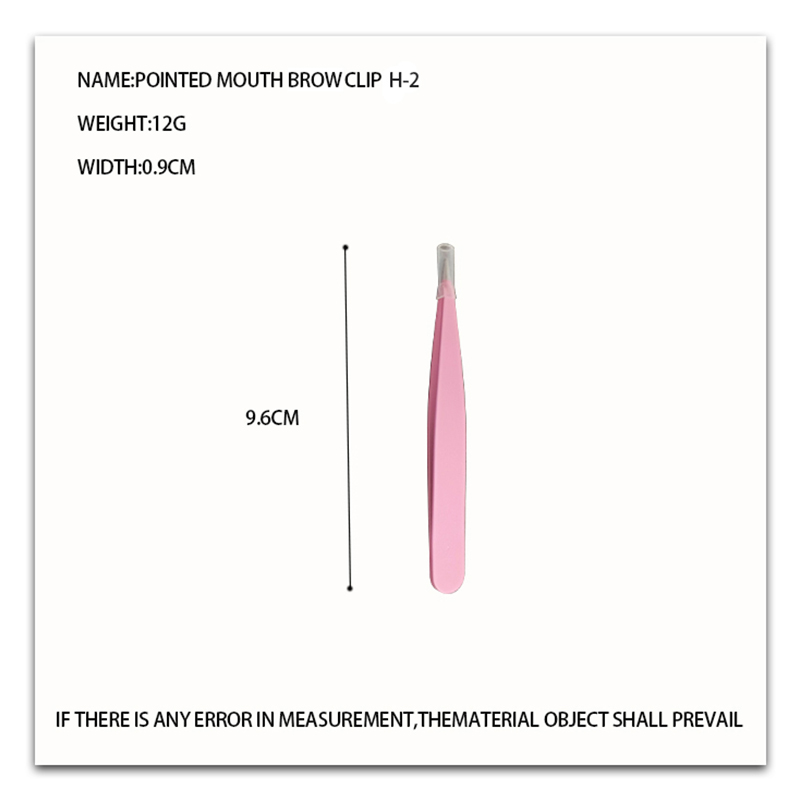 Pince à sourcils à bouche crochue H-1/pince à sourcils à bouche pointue H-2