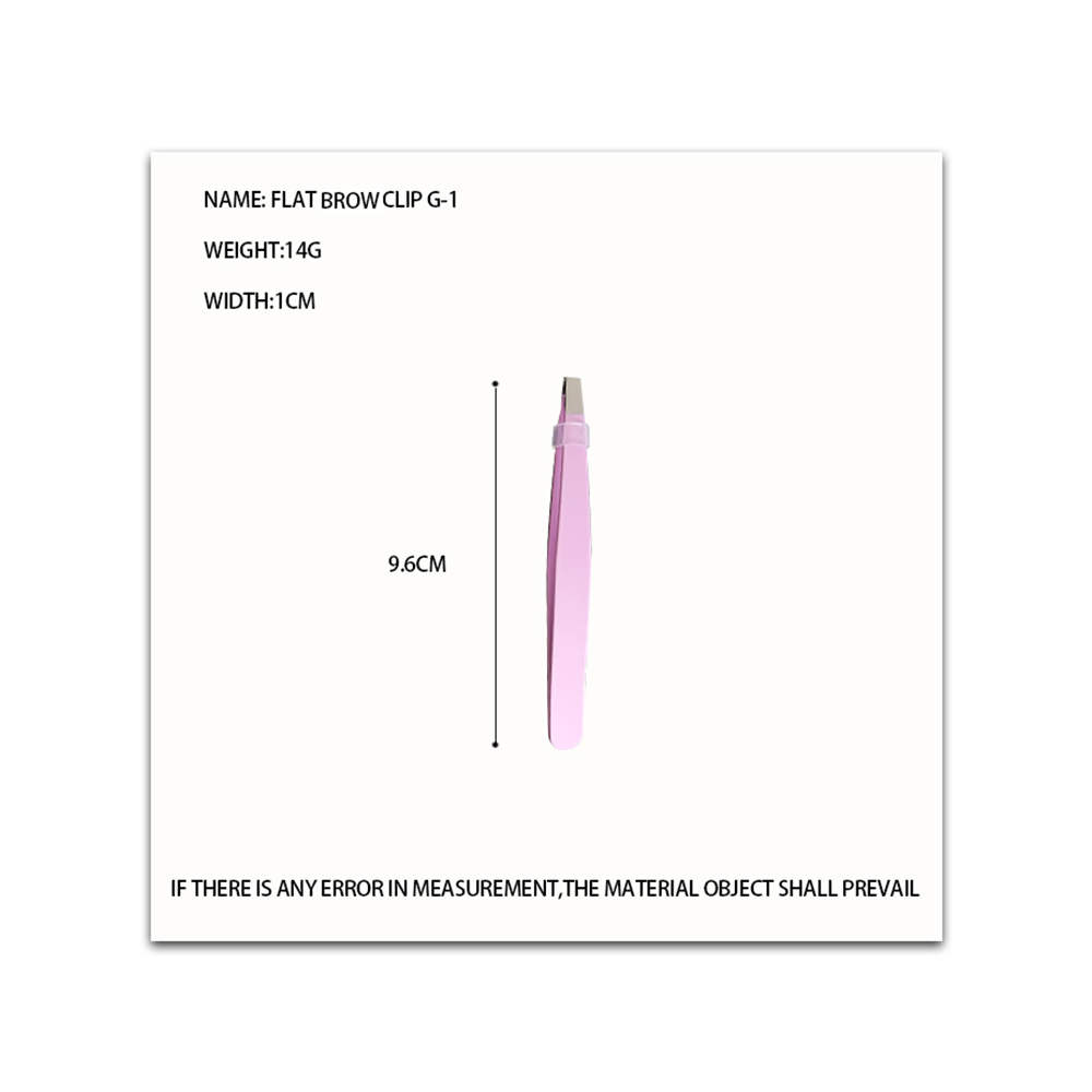 Pince à sourcils plate G-1/pince à sourcils oblique G-2