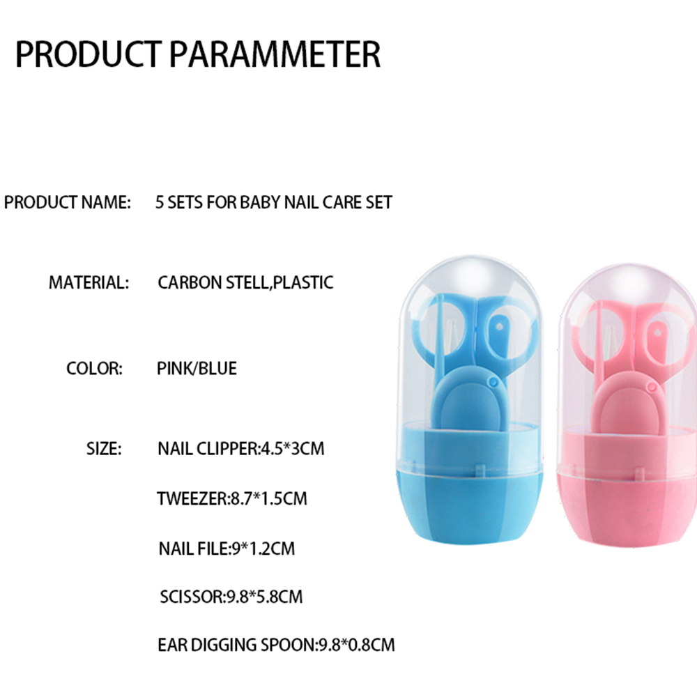 Ensemble de soins des ongles 5 pièces pour bébé 006