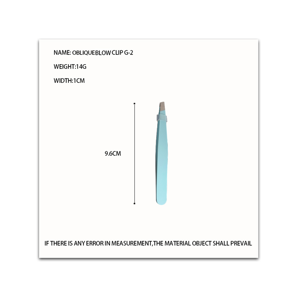 Pince à sourcils plate G-1/pince à sourcils oblique G-2