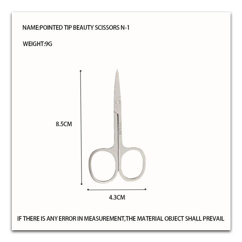 Ciseaux de beauté pointe pointue N-1/tête de livre N-2